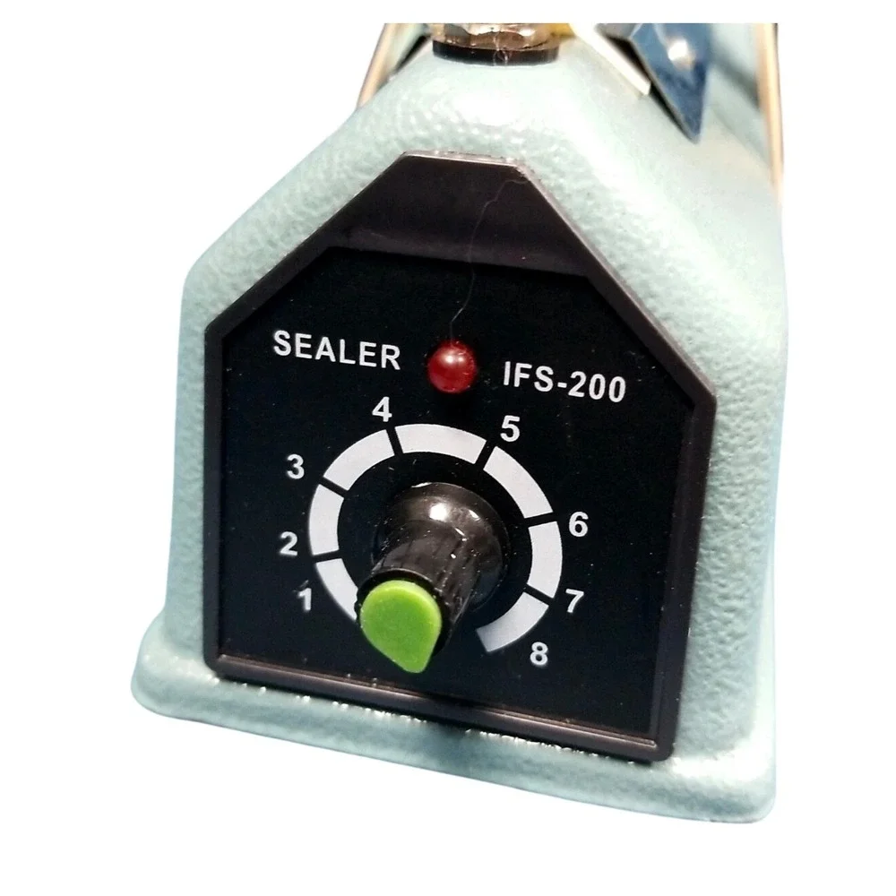 Impulse Sealer PFS-200T 8‎ Inch Manual Heat Sealer for PE PP Bags 300W 110V Blue